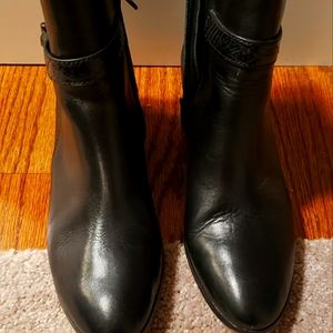Womens coach ankle boots size 8.5 black